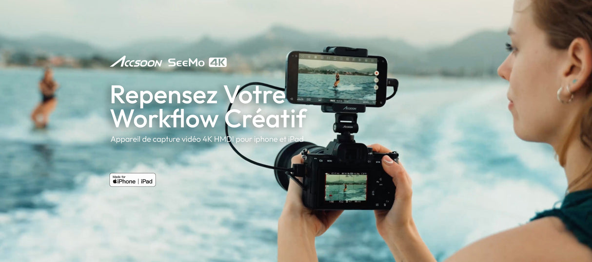 Accsoon SeeMo 4K transformer votre iPhone/iPad en moniteur caméra 4K Référence UIT03