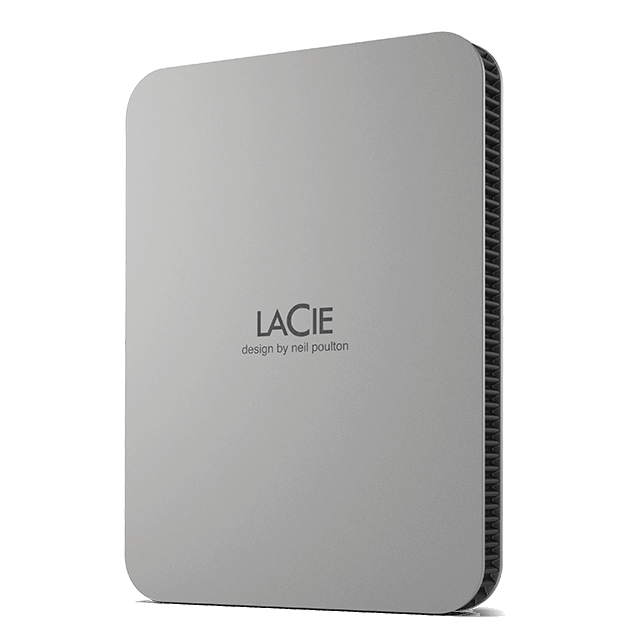 LaCie Mobile Drive moon silver USB-C