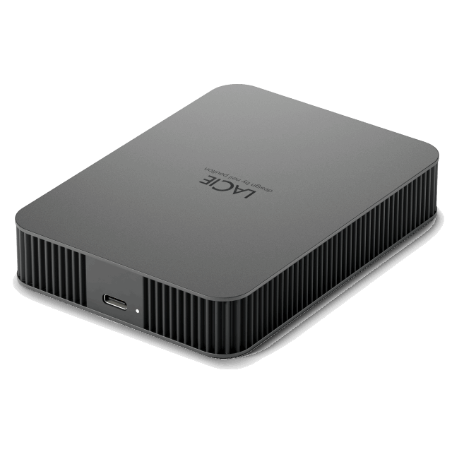 LaCie Mobile Drive Secure space gray USB-C (HDD 2.5'")