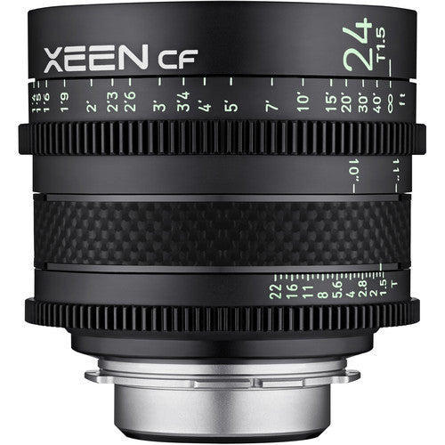 Objectif XEEN CF 24 échelle en mètre T1.5 Pro Cine