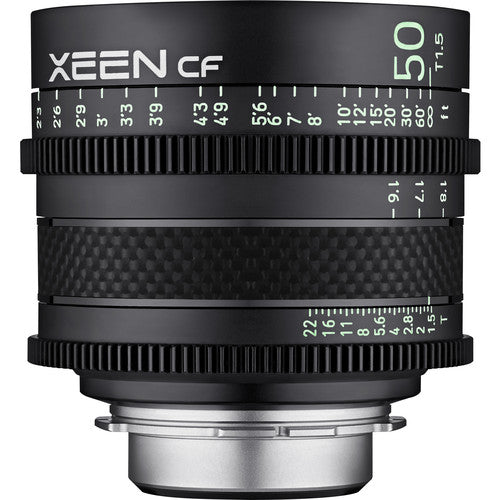 Objectif XEEN CF 50 mm échelle en mètre T1.5 Pro Cine