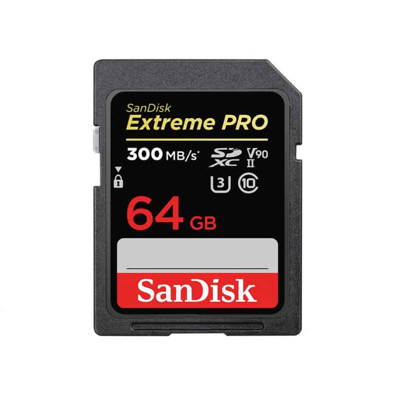 SanDisk SD Extreme Pro UHS-II 300MB/s V90 Carte Pro pour Vidéo 8K