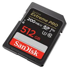 SanDisk SD Extreme Pro UHS-II 300MB/s V90 Carte Pro pour Vidéo 8K