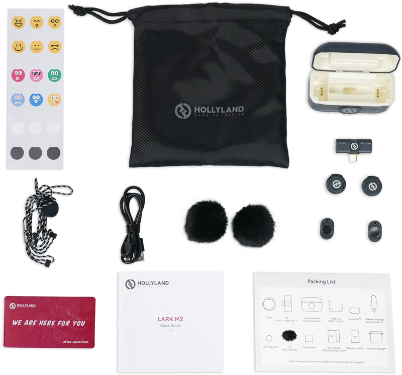 HOLLYLAND - Kit microphone sans fil compact LARK M2 USBC
