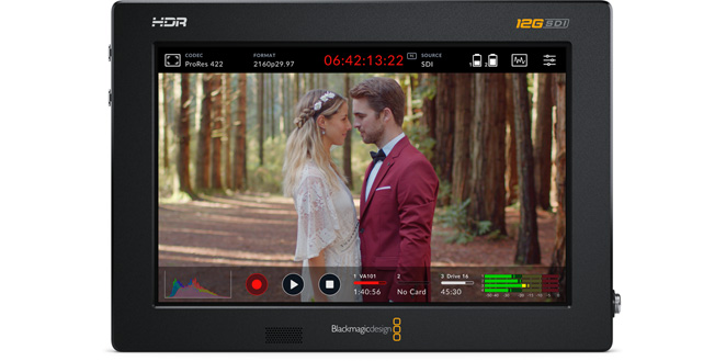 Blackmagic – Moniteur et enregistreur 7" HDR 12G-SDI