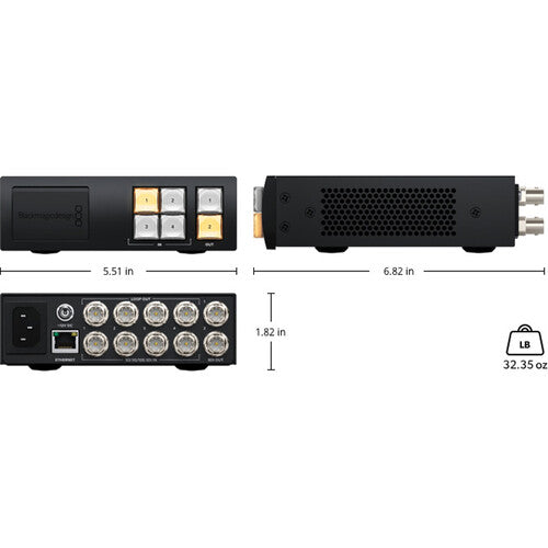 BLACKMAGIC DESIGN - Videohub Mini 4x2 12G