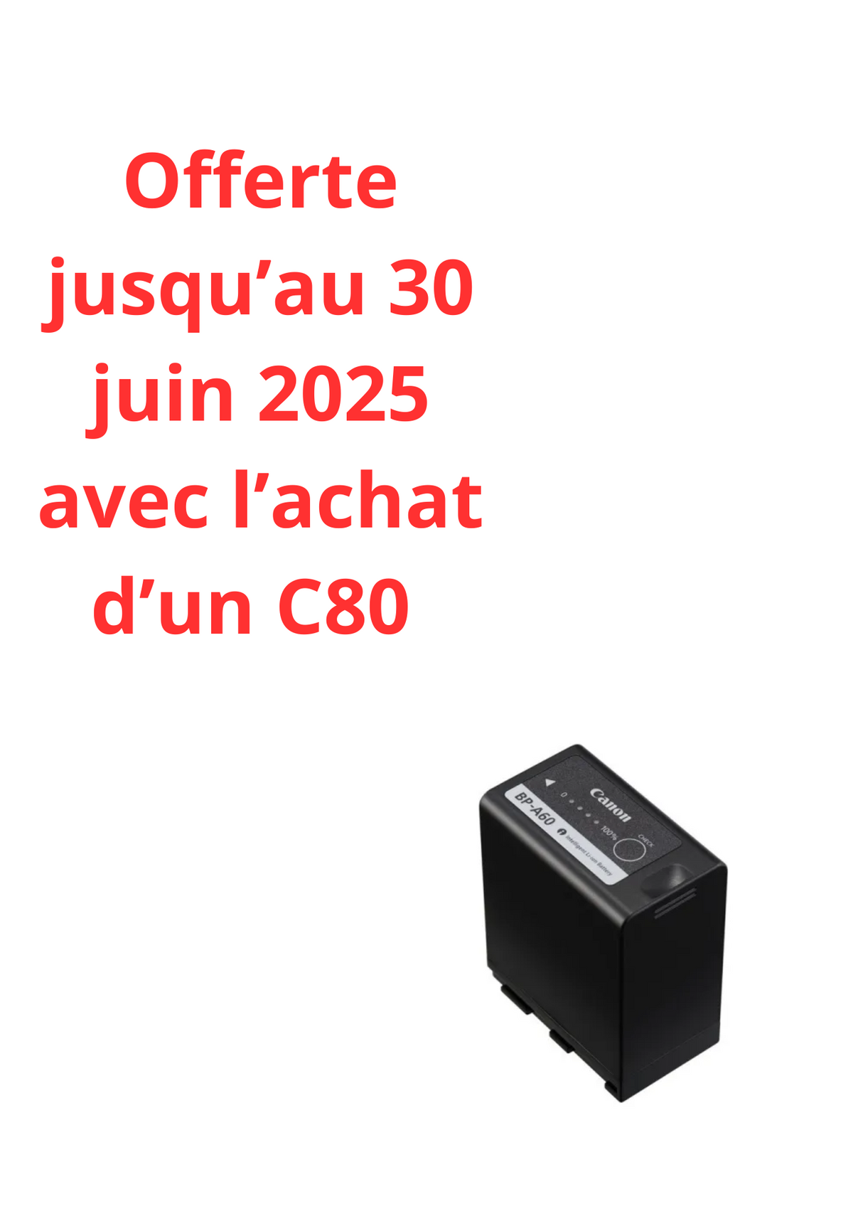 Canon EOS C80 – Caméra Cinéma Compacte 6K avec Autofocus Dual Pixel CMOS et Stabilisation pour Productions Vidéo Professionnelles