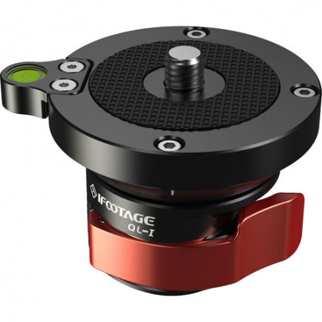 iFootage Rotule Pan Tilt légère QLI Rotule Pan Tilt légère avec indicateur de niveau