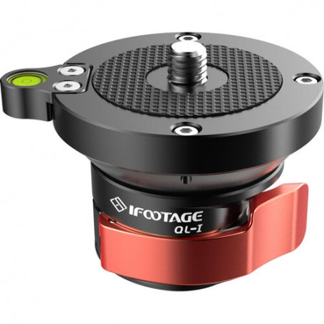 iFootage Rotule Pan Tilt légère QLI Rotule Pan Tilt légère avec indicateur de niveau