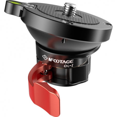 iFootage Rotule Pan Tilt légère QLI Rotule Pan Tilt légère avec indicateur de niveau