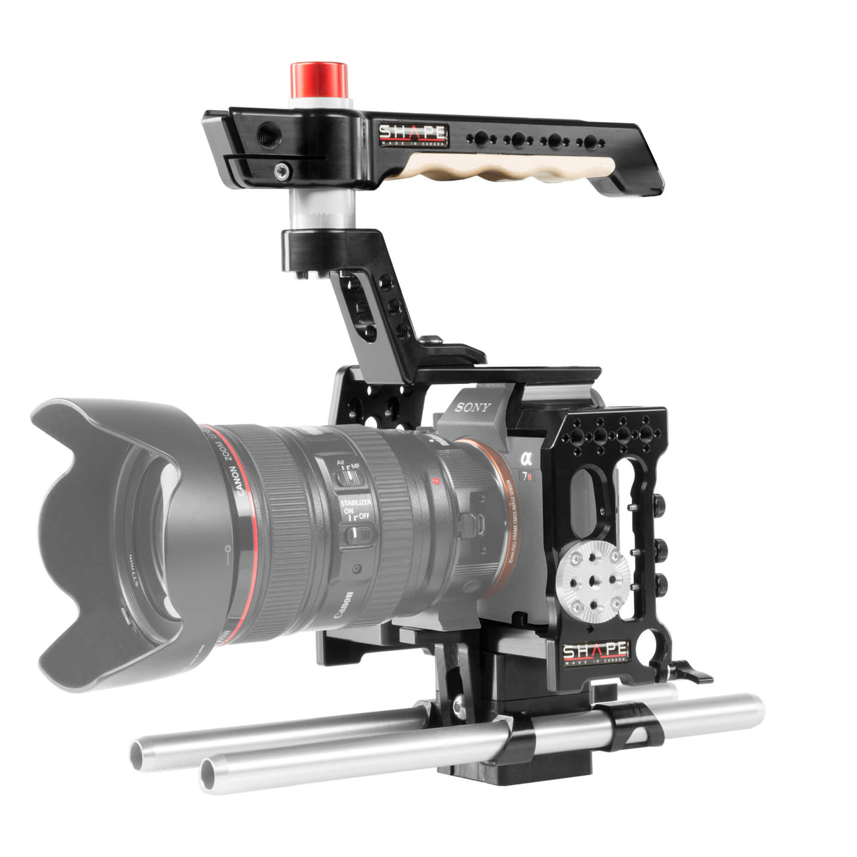 Cage et système de rod blocs 15 mm pour Sony A73 et A7R3 A73ROD
