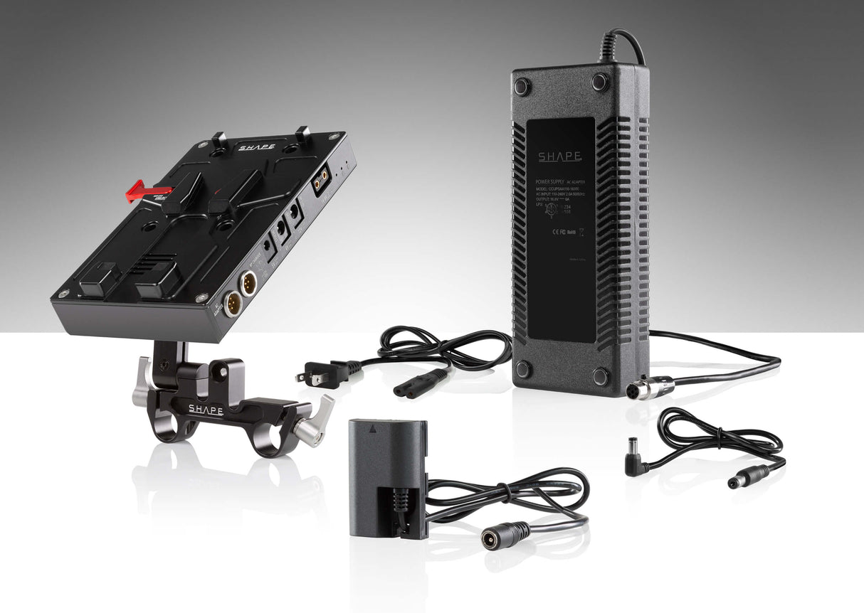 J-Box et chargeur SHAPE pour Canon 5d, 7d, BMPCC4K, 6k et série lp-e6 BXLPE