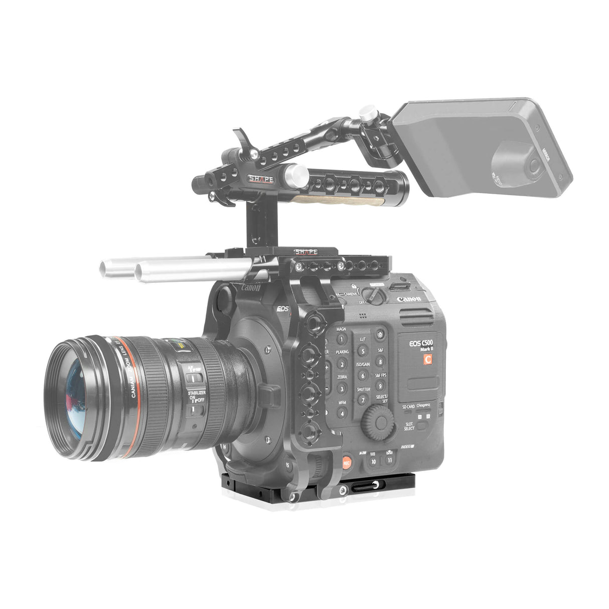 Plaque d'adaptation pour Canon C500 Mark II, C300 Mark III