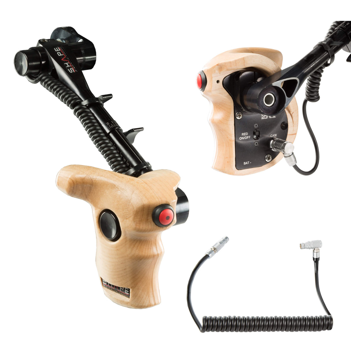 Bras téléscopique avec poignée en bois Stop & Start pour caméra Arri STARR