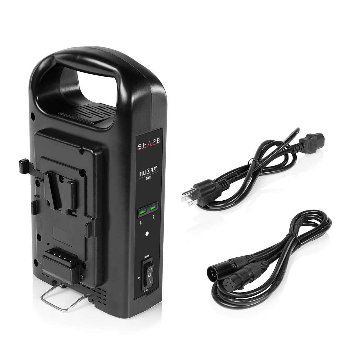 Chargeur intelligent pour 2 batteries V-Mount SHAPE FULL PLAY V2PWC