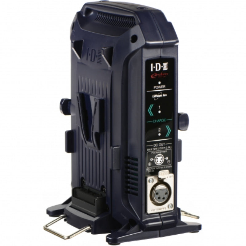 Chargeur VL-2X Li-Ion 2 canaux séquentiels avec sortie DC XLR