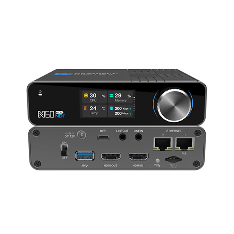Kiloview N60 Encodeur/décodeur vidéo 4K HDMI/USB vers NDI/NDI|HX