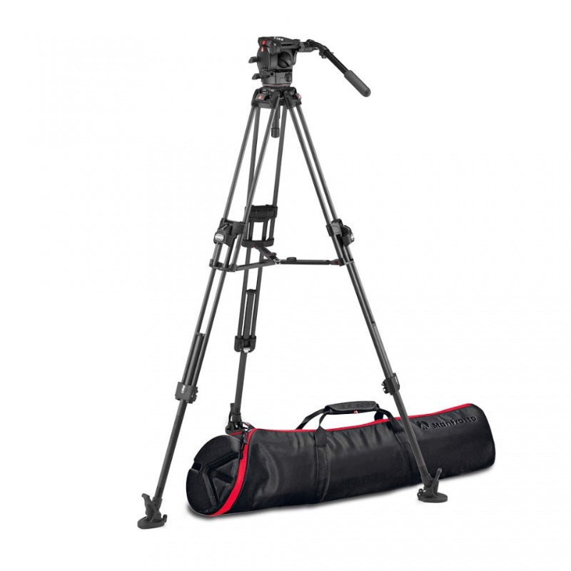Manfrotto Rotule vidéo Manfrotto 526 et trépied Fast Twin 645 Carbone