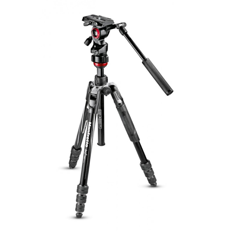 Manfrotto Kit vidéo Befree live aluminium noir, verrouillage rotatif Befree-Advanced