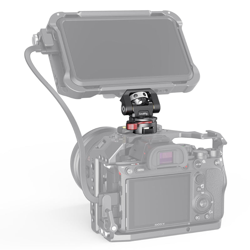 SmallRig 2906 Support de moniteur orientable et inclinable avec fixation par pince OTAN 2906