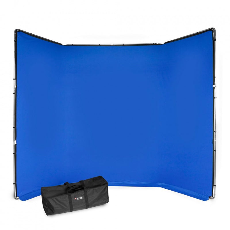 Manfrotto Kit de fond Chroma Key FX bleu 4 x 2,9 m