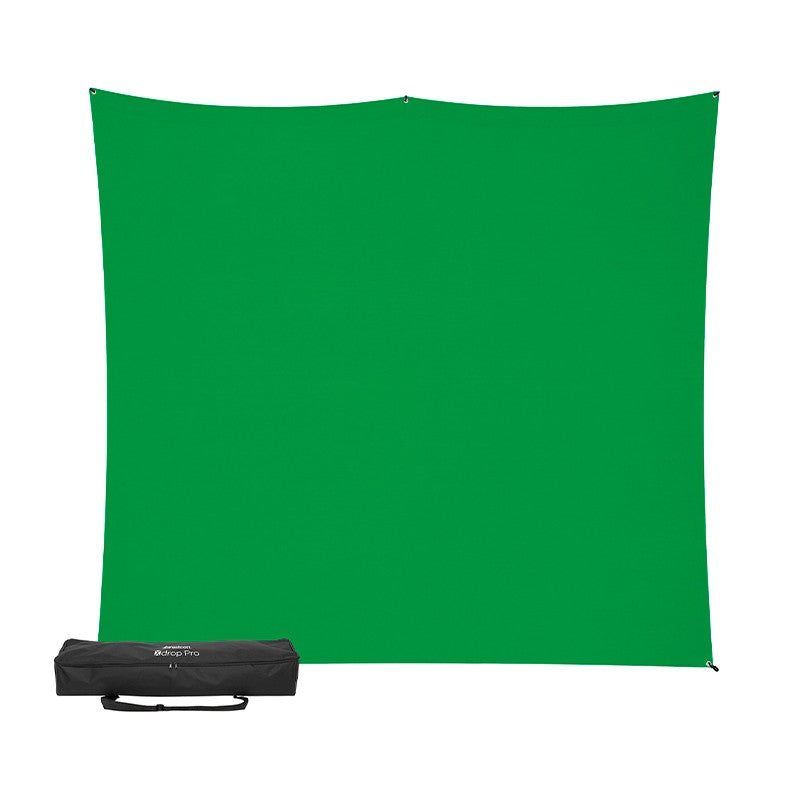 Wescott Kit support X-Drop Pro + fond Chromakey Vert - 8x8 (2.40 x 2.40 m)