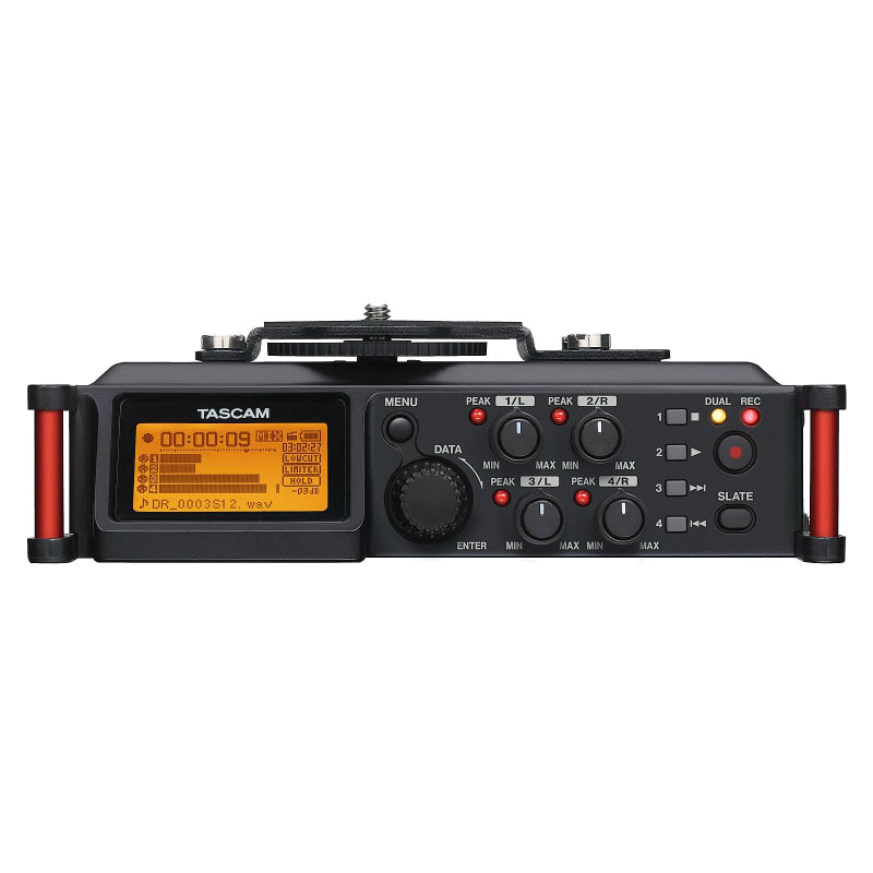 Tascam DR-70D Enregistreur audio stéréo pour appareils reflex numériques (DSLR) 4 pistes