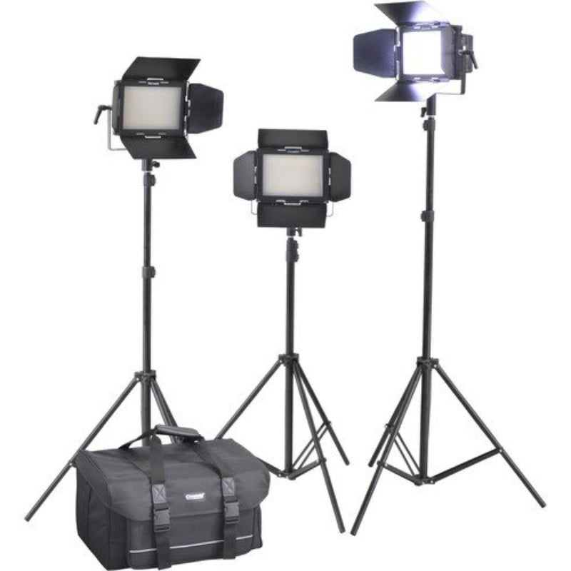 Cineroid Kit de 3 panneaux LED Cineroid : LM400-3SETV