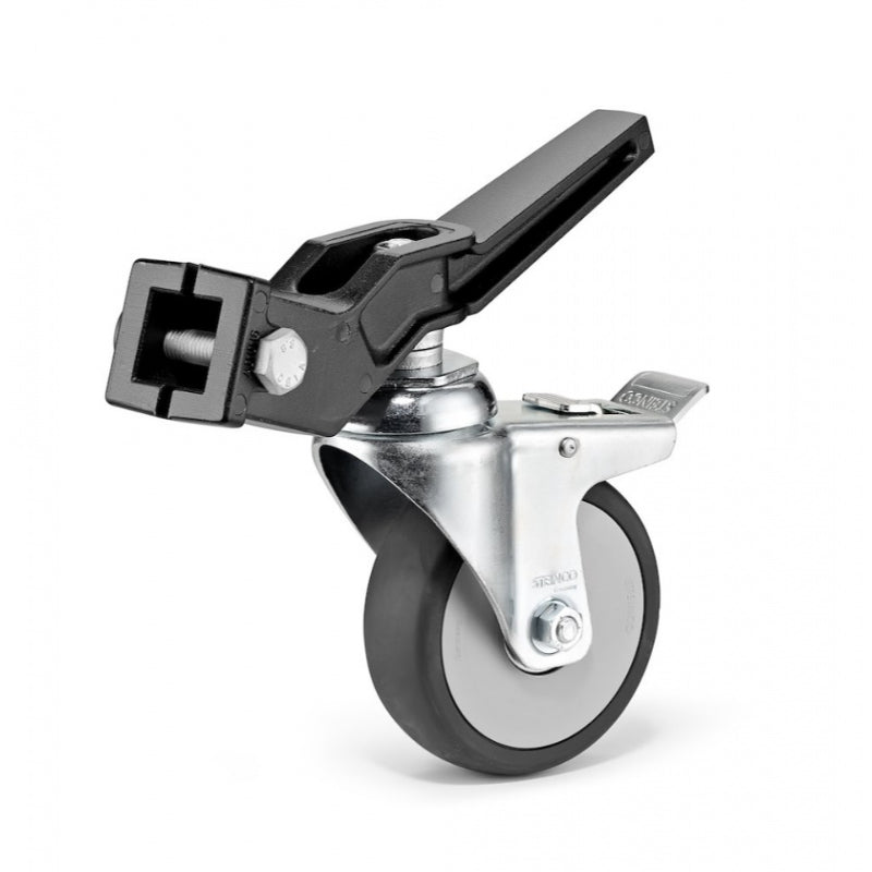 Avenger Lot de 3 roues à frein pr pieds 20x20, 25x25mm, noir