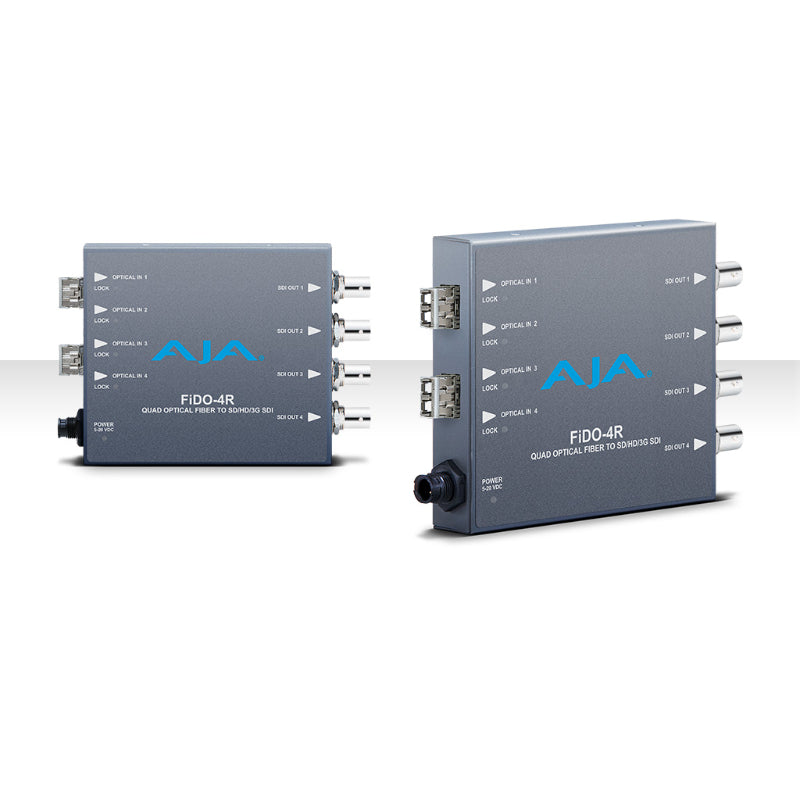 AJA FiDO-4R-MM Récepteur 4 canaux Fibres LC Mulit-Modes vers 3G-SDI