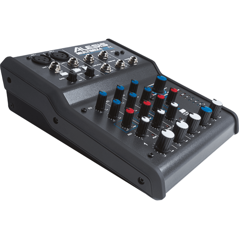 ALESIS - MM4USBFX Table de mixage 4 voies, 6 entrées + effets