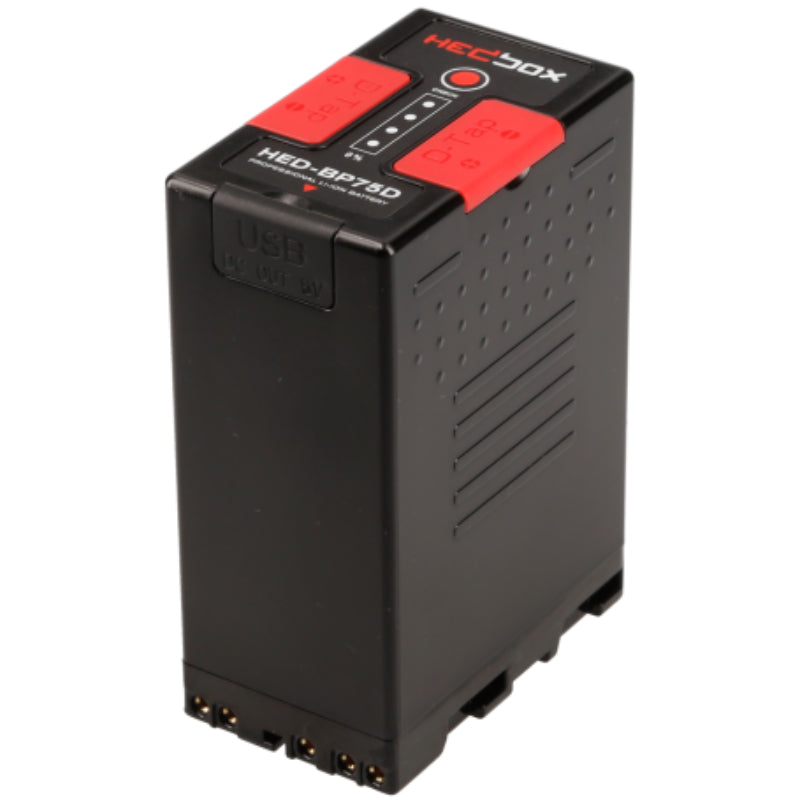 HEDBOX Batterie BPU 14.4V / 5200mAh 2 X D-Tap et USB Référence HED-BP75D