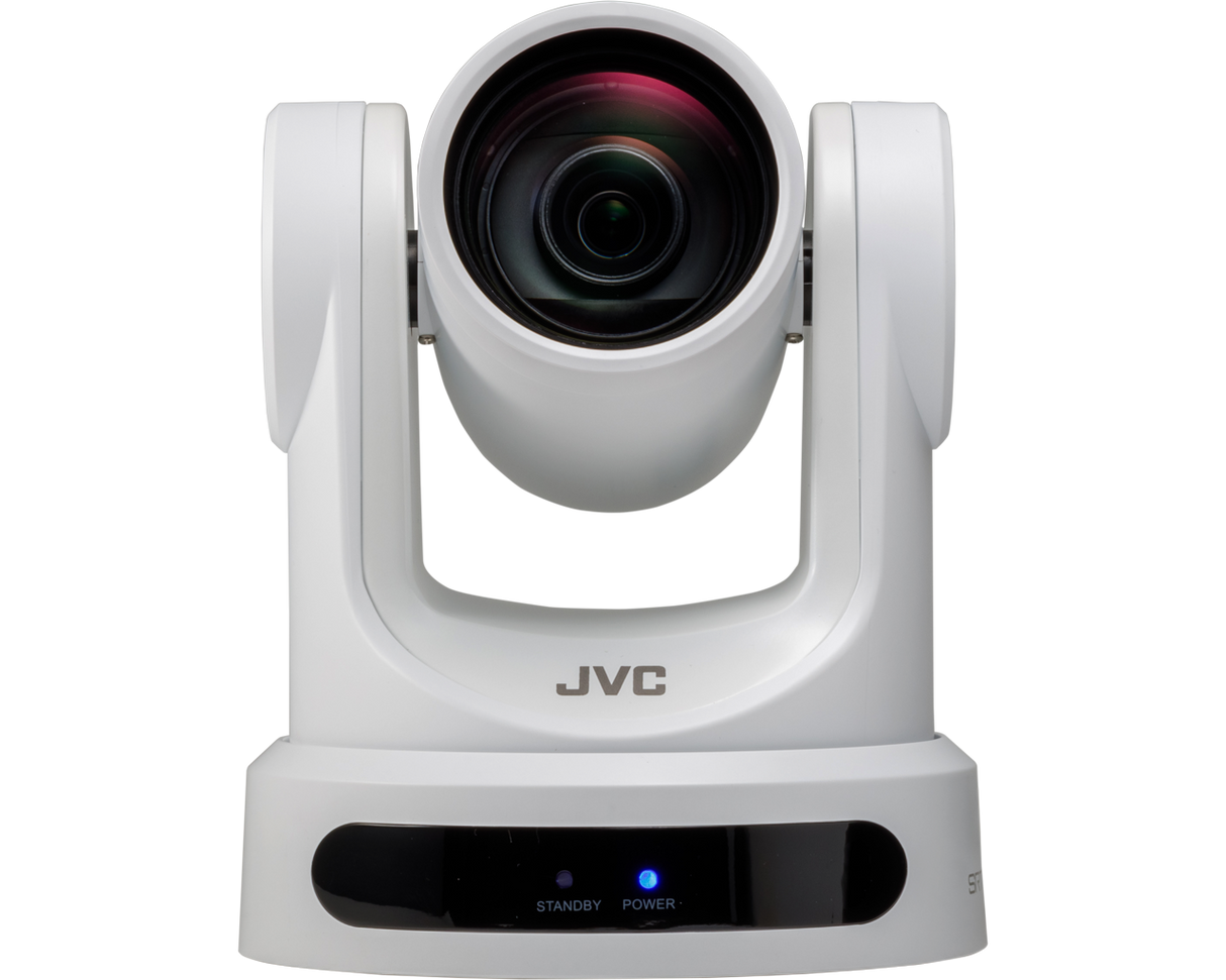 JVC KY-PZ200WE Caméra PTZ HD 20x Blanche CMOS 1/2,8" SRT - H265/HEVC
