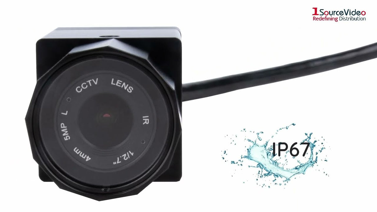 AIDA Imaging HD-NDI-IP67 Compatible NDI|HX Caméra POV extérieure FHD