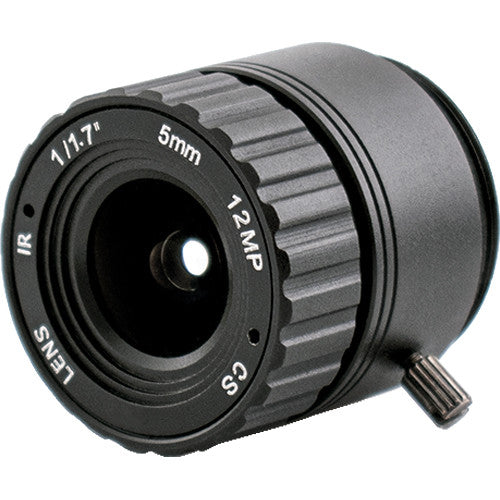 AIDA Imaging CS4K-5.0 F 5mm f/2.0 12MP CS-Mount Lens CS4K-5.0F