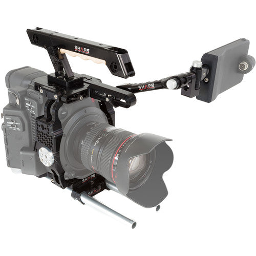 SHAPE Cage pour appareil photo avec support EVF, poignée supérieure et plaque de base pour Canon C200