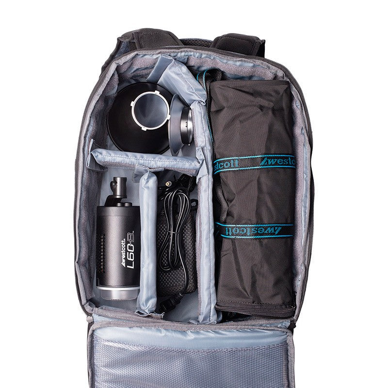 Westcott Kit 1 x L60-B Kit Sac à dos 1 torche + softbox