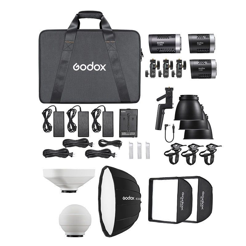Godox ML-K2 Kit Torches Led ML60Bi + ML30Bi + Accessoires *Offre spéciale Référence MLKIT2