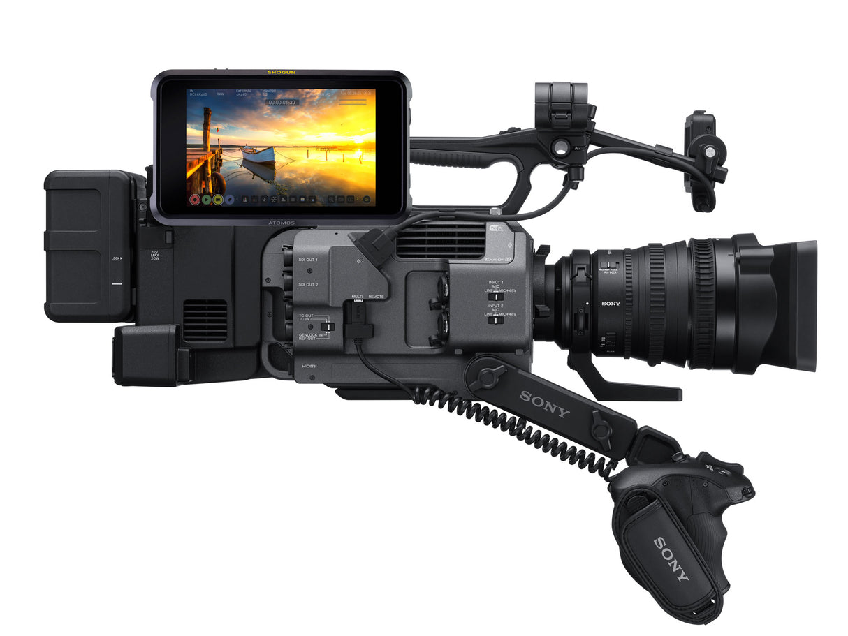 SONY PXW-FX9K avec optique avec SELP28135G & ATOMOS Shogun