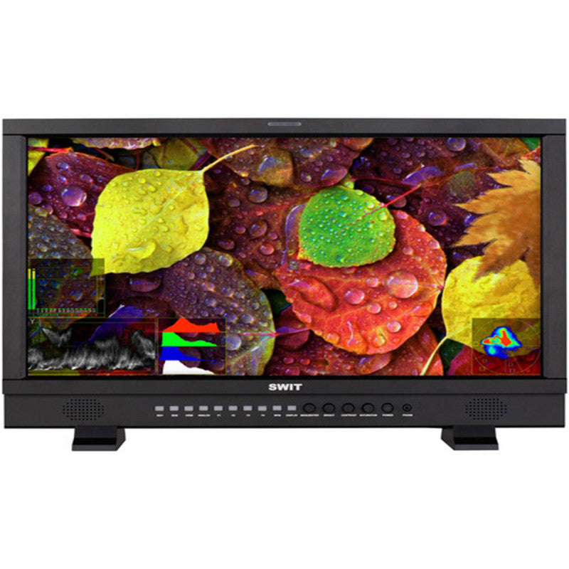 Swit S-1243FS Moniteur LCD de studio Full HD Waveform de 23,8 pouces 2K/3G/HD/SD-SDI, HDMI, YUV