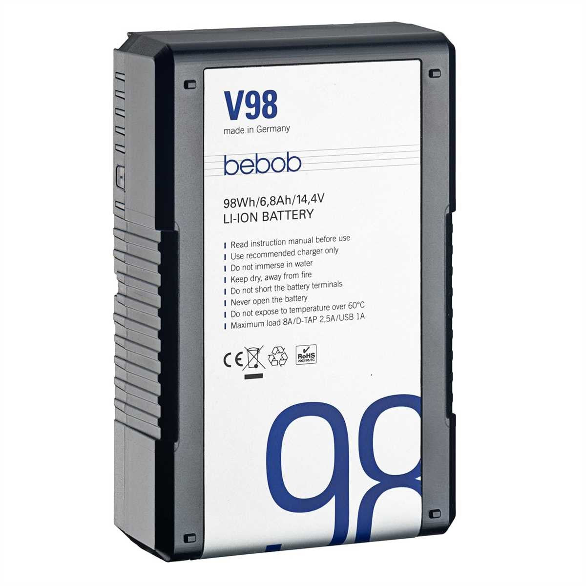 bebob V98 14.4V, 98Wh Batterie Li-Ion V-Mount
