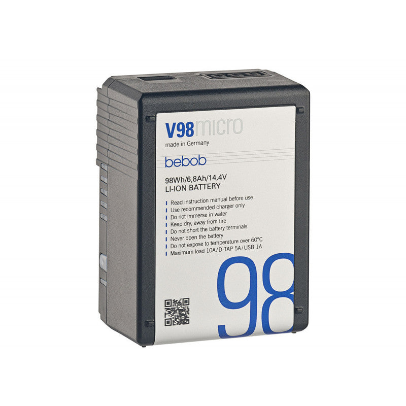 bebob V98MICRO Batterie Li-Ion V-Mount 14.4V, 98Wh