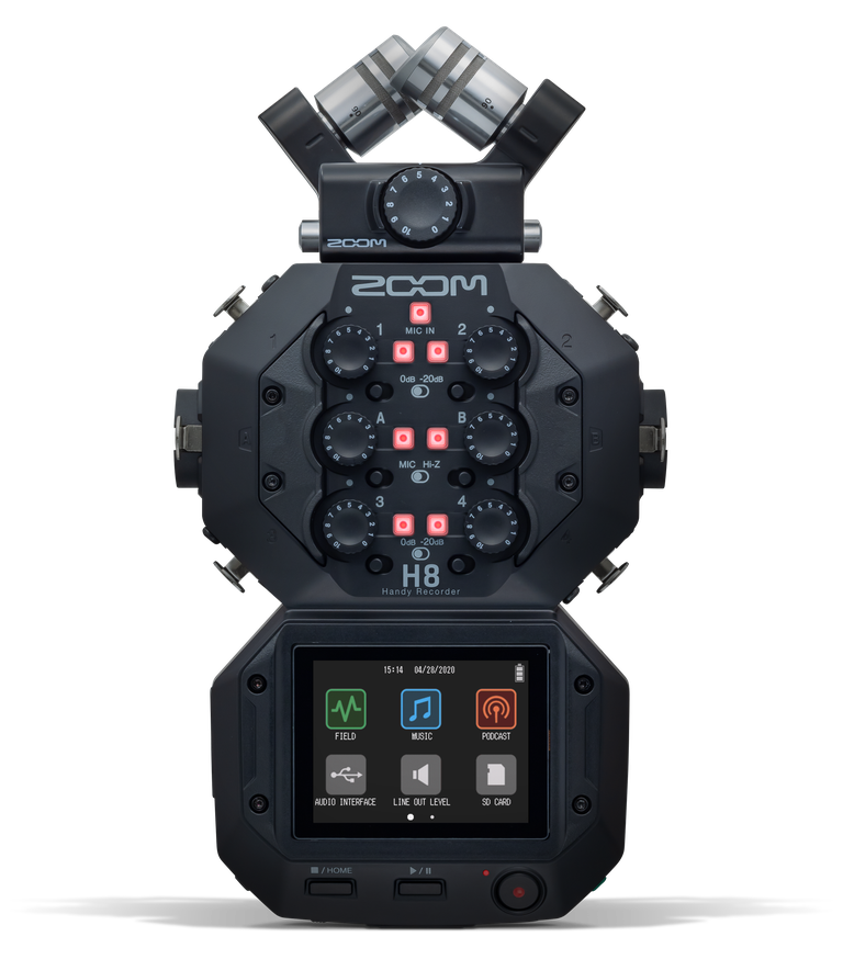 🎙️ Zoom H8 – Enregistreur numérique 12 pistes portable
