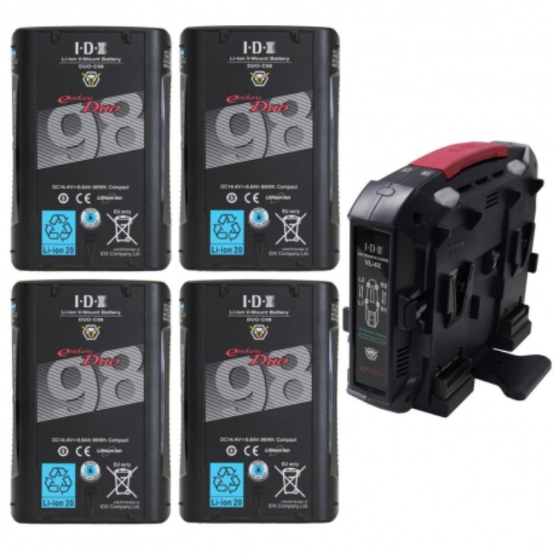 Kit de 4 x ENDURA DUO-C98 , 1 x VL-4X