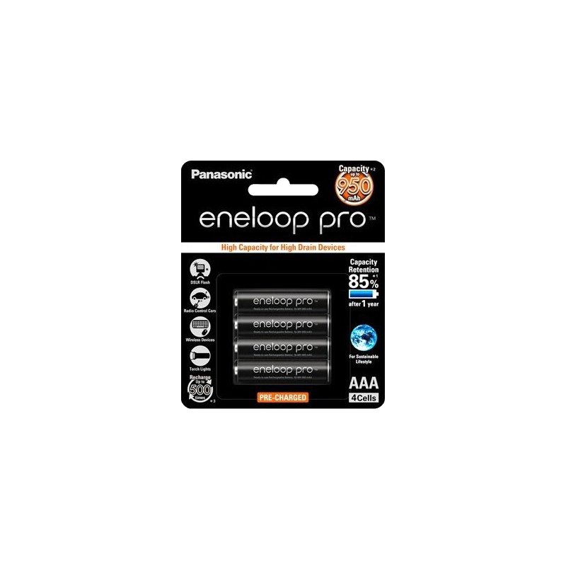 Panasonic Eneloop Pro AAA Battery pack of 4