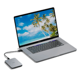 LaCie Mobile Drive moon silver USB-C