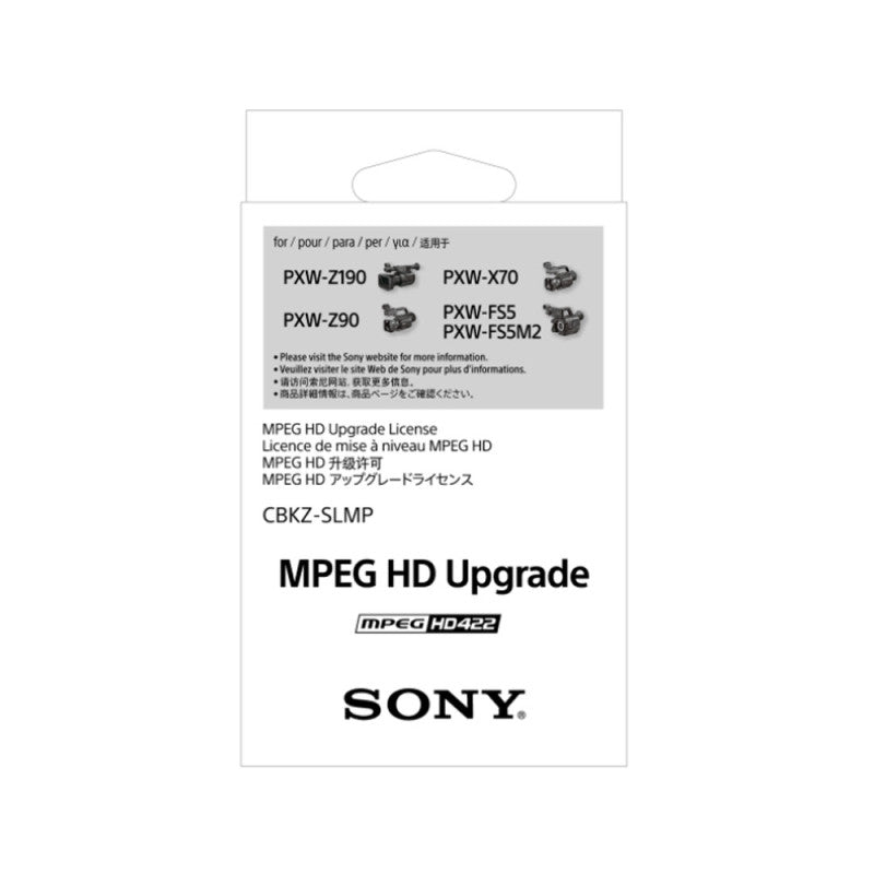 SONY - CBKZ-SLMP Logiciel de mise à jour MPEG HD PXW-X70