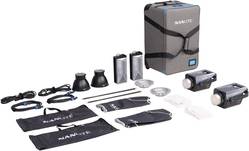 NANLITE - FC-500B 2 LIGHT TROLLEY CASE KIT
