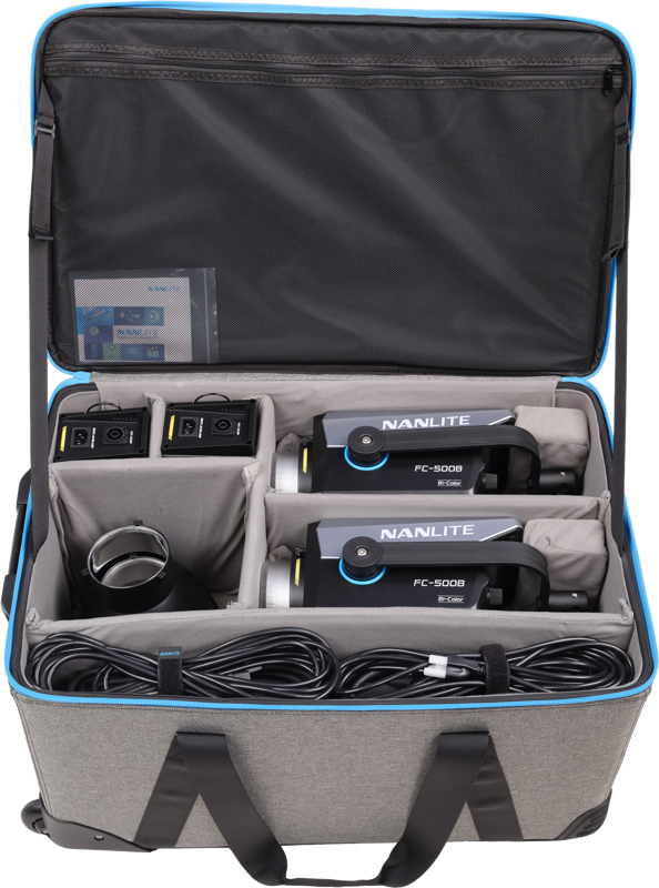 NANLITE - FC-500B 2 LIGHT TROLLEY CASE KIT