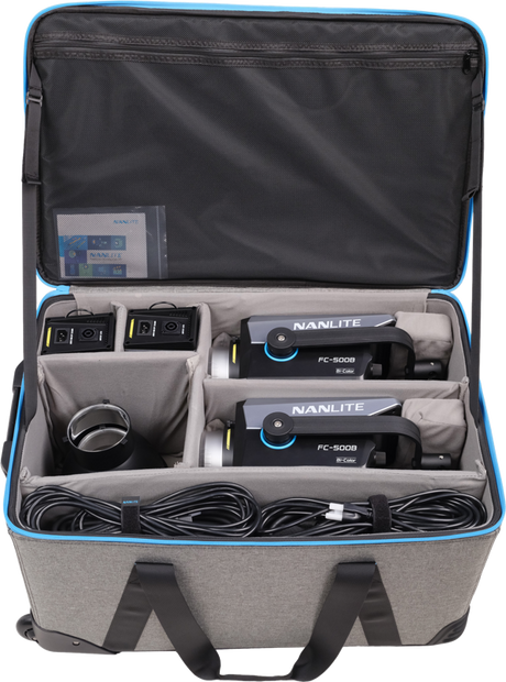 NANLITE - FC-500B 2 LIGHT TROLLEY CASE KIT